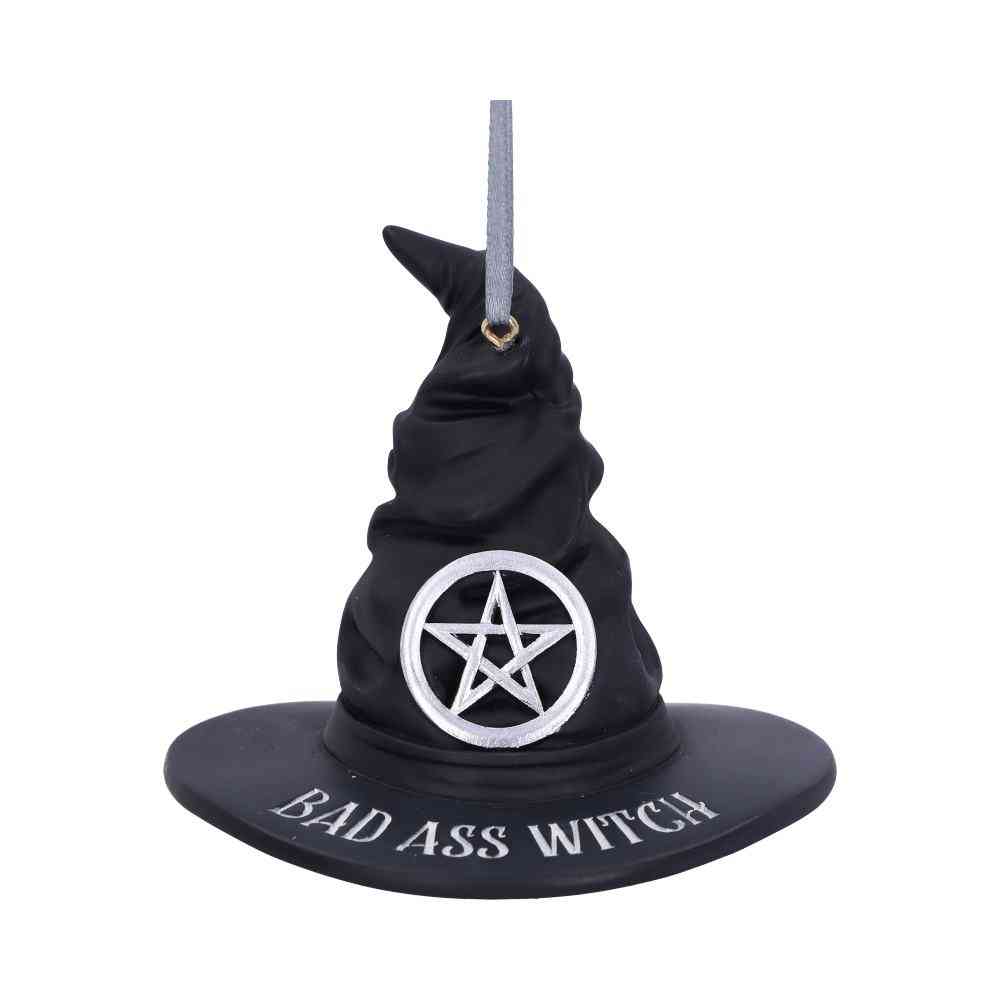 Nemesis Now - Bad Ass Witch Hanging Ornament 9cm Boule de Noël - Noir